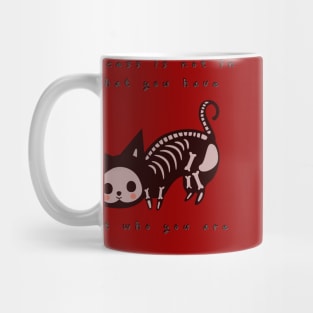 cat skeleton Mug